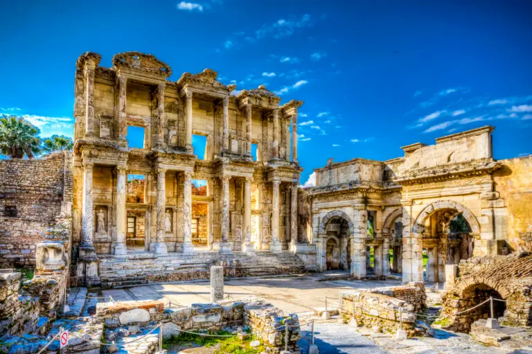 Celsus Library ( Celcius Library) in Ephesus Ancient City